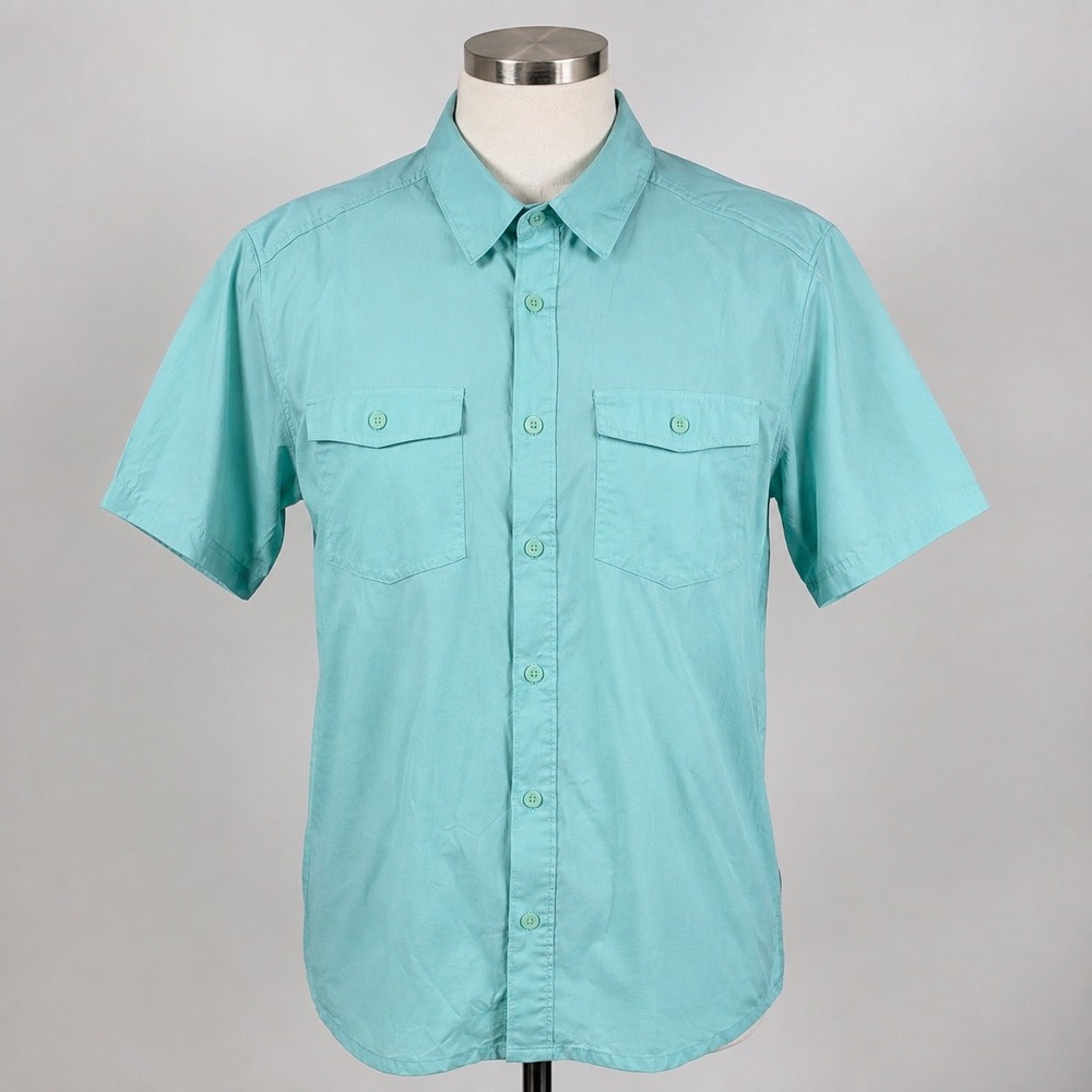 Columbia Mens Silver Ridge Lite Short Sleeve Shirt Mint Green XM2816 Medium